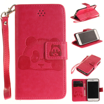 Rose Panda Style Embossing Classic Flip Cover with Stand Function and Credit Card Slot for IPHONE 7 
Rose Panda Style Embossing Classic Flip Cover with Stand Function and Credit Card Slot for IPHONE 7