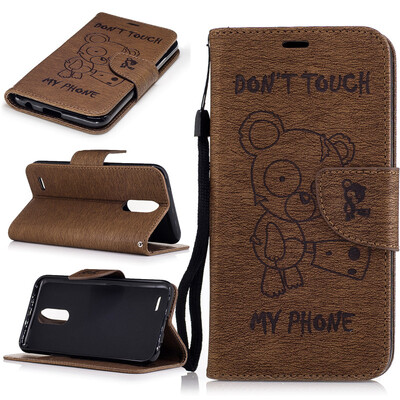 coffee Bear Style Embossing Classic Flip Cover with Stand Function and Credit Card Slot for LG K10 2017
coffee Bear Style Embossing Classic Flip Cover with Stand Function and Credit Card Slot for LG K10 2017