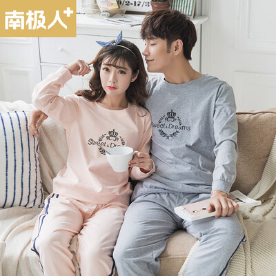 Antarctic Pajamas Fall Casual Crown Cotton Long Sleeve Couple Home Service T-QL5035 Male Gray Code
Antarctic Pajamas Fall Casual Crown Cotton Long Sleeve Couple Home Service T-QL5035 Male Gray Code