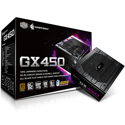 CoolerMaster rated 450W GX450 gaming computer power supply 80PLUS bronze all-Japanese capacitors five-year warranty desktop power supply
CoolerMaster rated 450W GX450 gaming computer power supply 80PLUS bronze all-Japanese capacitors five-year warranty desktop power supply