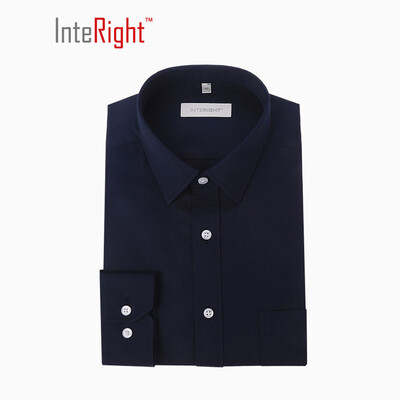 InterIGHT ultrafine fiber iron free business men long sleeve shirt dark blue 39 yards 
InterIGHT ultrafine fiber iron free business men long sleeve shirt dark blue 39 yards