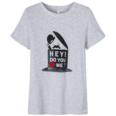 Semir summer Semen summer Korean round neck T fun printing primer shirt 12216000043 light gray l
Semir summer Semen summer Korean round neck T fun printing primer shirt 12216000043 light gray l