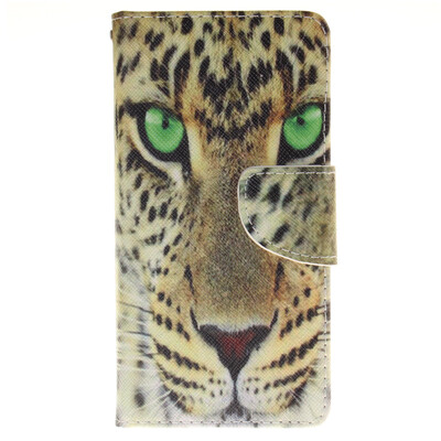 Yellow tiger Design PU Leather Flip Cover Wallet Card Holder Case for HUAWEI P9
