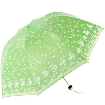 Paradise umbrella UPF50 Falling season full shade mercerized velvet lotus three fold sunny umbrella 33397E tender green
Paradise umbrella UPF50 Falling season full shade mercerized velvet lotus three fold sunny umbrella 33397E tender green