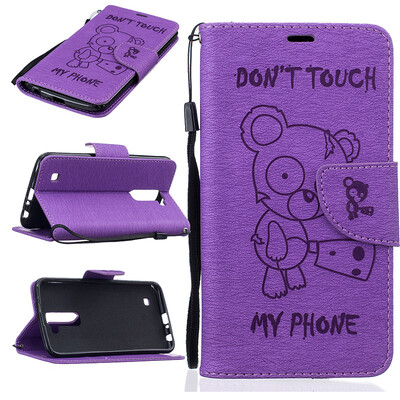 Purple Bear Style Embossing Classic Flip Cover with Stand Function and Credit Card Slot for LG K10
Purple Bear Style Embossing Classic Flip Cover with Stand Function and Credit Card Slot for LG K10
