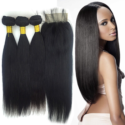 GOSS HAIR 3 Bundles Malaysian Straight Hair With Closure Malaysian Virgin Hair With Closure 8A Cheap Human Hair With closure
GOSS HAIR 3 Bundles Malaysian Straight Hair With Closure Malaysian Virgin Hair With Closure 8A Cheap Human Hair With closure