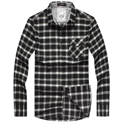 SHENGUI / Slim your men's fashion casual grinding plaid shirt black 175 / L CE3320652A
SHENGUI / Slim your men's fashion casual grinding plaid shirt black 175 / L CE3320652A