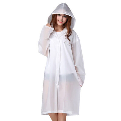 BANKYY outdoor fashion EVA translucent scrub sense of adult raincoats poncho men long section with cap non-disposable raincoat translucent white XL
BANKYY outdoor fashion EVA translucent scrub sense of adult raincoats poncho men long section with cap non-disposable raincoat translucent white XL