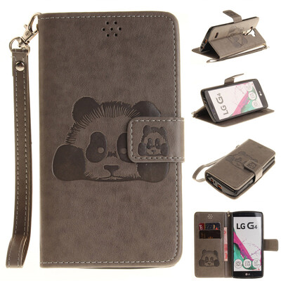 Gray Panda Style Embossing Classic Flip Cover with Stand Function and Credit Card Slot for LG G4
Gray Panda Style Embossing Classic Flip Cover with Stand Function and Credit Card Slot for LG G4