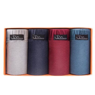 YOUR SUN men&39s underwear comfortable cotton flat pants four loaded 1951422-4 light gray Tibetan red dark blue 175
YOUR SUN men&39s underwear comfortable cotton flat pants four loaded 1951422-4 light gray Tibetan red dark blue 175