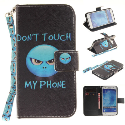 Anger Design PU Leather Flip Cover Wallet Card Holder Case for SAMSUNG GALAXY J5