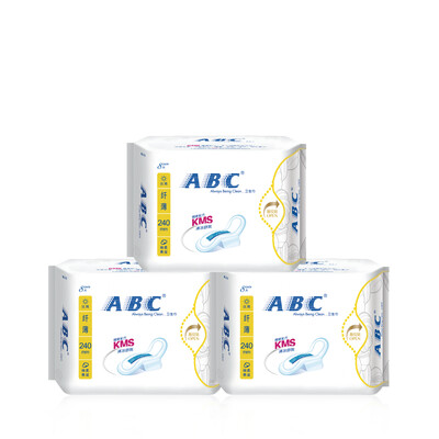 ABC slim cotton soft daily sanitary napkin 3 pack 240mm 8 pieces bag old&new packaging random delivery
ABC slim cotton soft daily sanitary napkin 3 pack 240mm 8 pieces bag old&new packaging random delivery