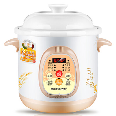 Yimi (EMEAL) электрическое тушеное горшочное кашу с супом время хранения 3.5L YM-D435EW
Yimi (EMEAL) электрическое тушеное горшочное кашу с супом время хранения 3.5L YM-D435EW