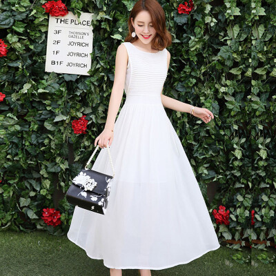 Yutang morning 2017 summer Korean long skirt Slim was thin temperament simple round neck large size women&39s sleeveless dress S72R0020A7S white
Yutang morning 2017 summer Korean long skirt Slim was thin temperament simple round neck large size women&39s sleeveless dress S72R0020A7S white