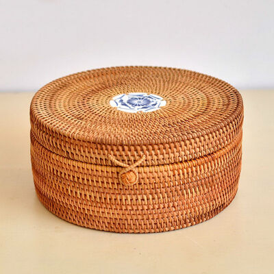 Handmade Rattan Woven Pu-erh Tea Cake Storage Box Canister Kitchen Container for three 357g pu'er cakes
Handmade Rattan Woven Pu-erh Tea Cake Storage Box Canister Kitchen Container for three 357g pu'er cakes