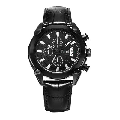 BOLISI 8201 Multifunction Quartz Wrist Watch With Calfskin Leather Watch Band For Men
BOLISI 8201 Multifunction Quartz Wrist Watch With Calfskin Leather Watch Band For Men