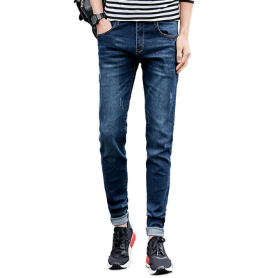 GLO-STORY Europe and the United States men's fashion jeans leisure nine pants male LNK71007 blue ash 32
GLO-STORY Europe and the United States men's fashion jeans leisure nine pants male LNK71007 blue ash 32