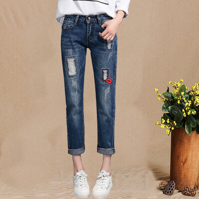VIVAHEART Cave Jeans Female Korean Stretch Embroidered 9 Minute Feet Hulan Pants Big Size Pants VWKN172244 Light Blue 27
VIVAHEART Cave Jeans Female Korean Stretch Embroidered 9 Minute Feet Hulan Pants Big Size Pants VWKN172244 Light Blue 27