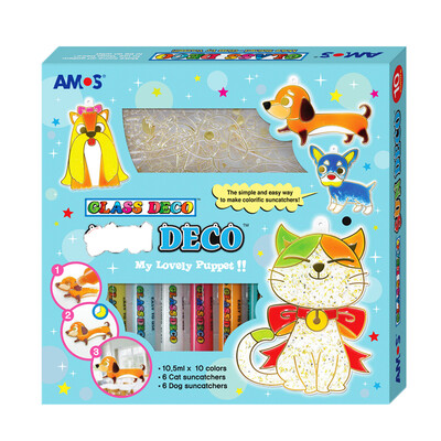 AMOS children do not bake glass plastic painting Korea imported hand puzzle toys - pet set
AMOS children do not bake glass plastic painting Korea imported hand puzzle toys - pet set