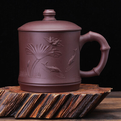 Jun Li Xuan Zisha Cup Yixing handmade mud painted purple mud cover with office water cups cups every year more than 480ml
Jun Li Xuan Zisha Cup Yixing handmade mud painted purple mud cover with office water cups cups every year more than 480ml