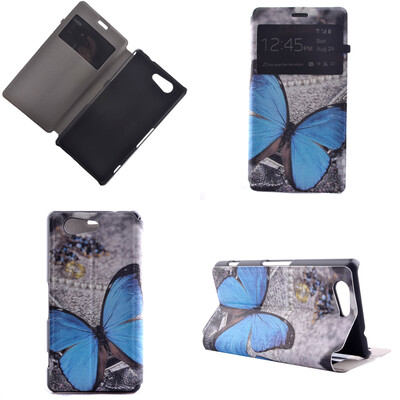 Blue Butterfly Design Кожа PU откидной крышки Кошелек для карты памяти Чехол для Sony Xperia Z4 mini
Blue Butterfly Design Кожа PU откидной крышки Кошелек для карты памяти Чехол для Sony Xperia Z4 mini