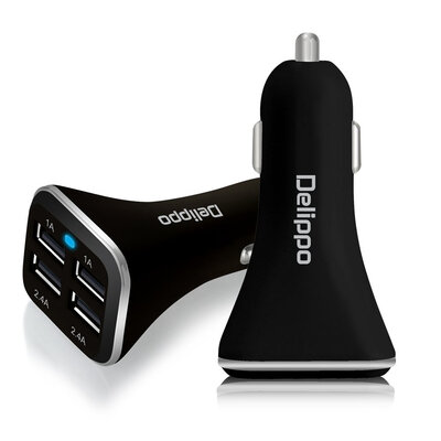 Delippo® USB Car Charger 4 Port USB Car Adaptor for iPhone 6s 5s Apple iPad iPod HTC Samsung galaxy j3 S6 Edge Plus P1000 Tablet N
Delippo® USB Car Charger 4 Port USB Car Adaptor for iPhone 6s 5s Apple iPad iPod HTC Samsung galaxy j3 S6 Edge Plus P1000 Tablet N