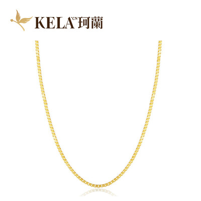 Kelan 18K golden gold K gold clavicle necklace box chain about 1.0g the following 16-inch KLNW027376
Kelan 18K golden gold K gold clavicle necklace box chain about 1.0g the following 16-inch KLNW027376