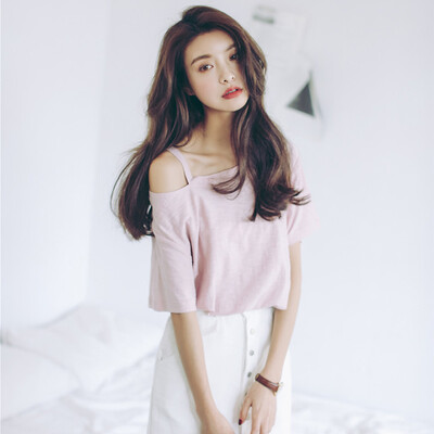 VIVAHEART Sweet Loose Tank Top T-Shirt Bamboo Cotton Short Sleeve Round Collar Student VWQZ173432 Purple Powder
VIVAHEART Sweet Loose Tank Top T-Shirt Bamboo Cotton Short Sleeve Round Collar Student VWQZ173432 Purple Powder