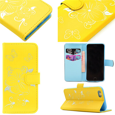 Yellow Hot Stamping Foil Gold Design PU Leather Flip Cover Wallet Card Holder Case for Apple iPhone 6
Yellow Hot Stamping Foil Gold Design PU Leather Flip Cover Wallet Card Holder Case for Apple iPhone 6