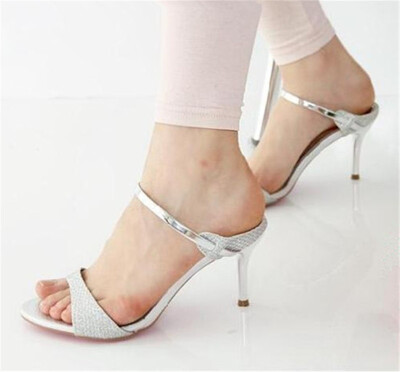 Jiabais Women sandal Pointed Toe High Heel Slip On Gelitter Stiletto shoes Large Size Wedding Party Basic Shoes
Jiabais Women sandal Pointed Toe High Heel Slip On Gelitter Stiletto shoes Large Size Wedding Party Basic Shoes