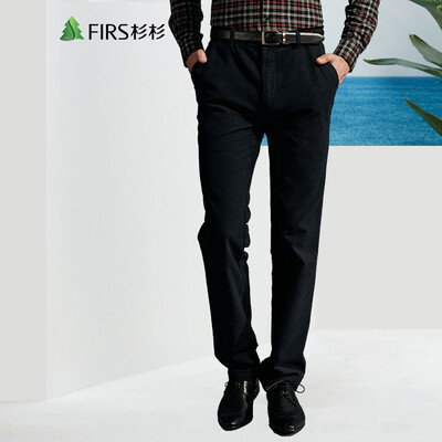 Shanshan (FIRS) Men Business Straight Casual Pants FTK44H003-2 Gray 100
