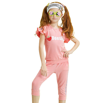 Disha DEESHA Girls' Set Striped Ribbon Silky Ear Comfortable Short Sleeve Pants Set 711721903 Leather Powder 160
Disha DEESHA Girls' Set Striped Ribbon Silky Ear Comfortable Short Sleeve Pants Set 711721903 Leather Powder 160