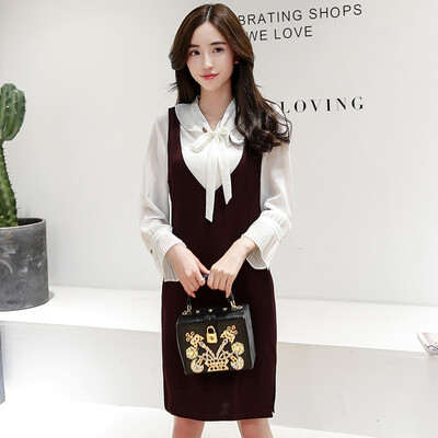 A morning 2017 autumn Korean long-sleeved big-size dress female temperament wild commuter suit skirt S71R0263A3XL wine red
A morning 2017 autumn Korean long-sleeved big-size dress female temperament wild commuter suit skirt S71R0263A3XL wine red