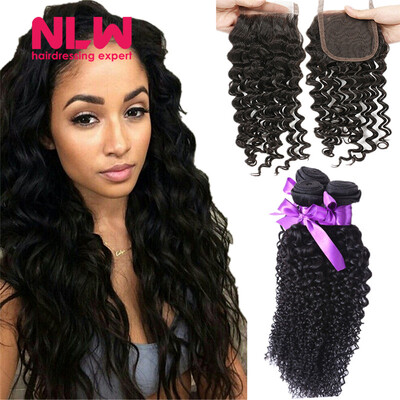 N.L.W. 10A Brazilian virgin human hair 3 bundles with closure Deep wave hair weaves with closure
N.L.W. 10A Brazilian virgin human hair 3 bundles with closure Deep wave hair weaves with closure