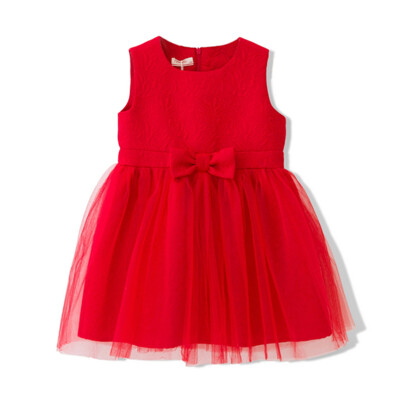 Flossie Flordeer French children's clothing girls solid color yarn skirt dresses F6021 red 130
Flossie Flordeer French children's clothing girls solid color yarn skirt dresses F6021 red 130