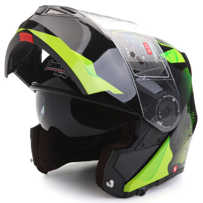 

Tanked Racing Motorcycle Helmet Racing Helmet Facelift Helmet Dual Lens T270 Four Seasons Universal XL Code Black Gear