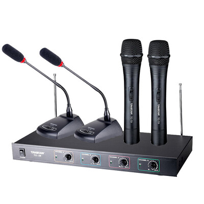 Winning (TAKSTAR) TC-4R (266) 2 Gooseneck + 2 Handheld Wireless Microphone Microphone Towards Four Meetings Handheld Gooseneck Meeting Stage KTV Speech Hosted Microphone
Winning (TAKSTAR) TC-4R (266) 2 Gooseneck + 2 Handheld Wireless Microphone Microphone Towards Four Meetings Handheld Gooseneck Meeting Stage KTV Speech Hosted Microphone
