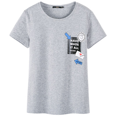 Semir summer rounded collar round neck straight print girls underwear T-shirt 19037000206 in the gray l
Semir summer rounded collar round neck straight print girls underwear T-shirt 19037000206 in the gray l