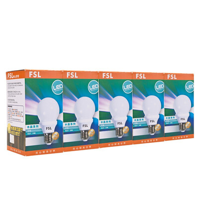 Foshan Lighting FSL LED energy-saving bulb 5W spiral E27 warm white 3000K crystal series 5 package
Foshan Lighting FSL LED energy-saving bulb 5W spiral E27 warm white 3000K crystal series 5 package