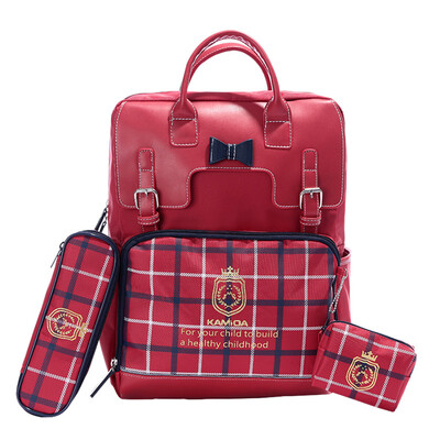 AMIKAMIDA childrens school bag 1-3-6 grade primary school bag British wind shoulder burden backpack girl bag pink bag289
AMIKAMIDA childrens school bag 1-3-6 grade primary school bag British wind shoulder burden backpack girl bag pink bag289