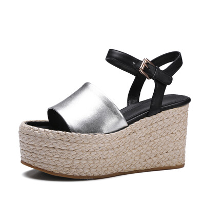 WETKISS 2017 Fashion Straw Weave Wedges Women Sandals Genuine Leather Platform Shoes High Casual Ankle Strap Thick Sole Sandals
WETKISS 2017 Fashion Straw Weave Wedges Women Sandals Genuine Leather Platform Shoes High Casual Ankle Strap Thick Sole Sandals