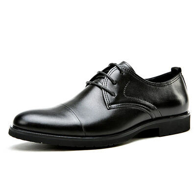 Goldlion Men's Dress Lace-up Wear-resisting Leather Shoes 515710154ADB