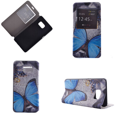 Blue Butterfly Design PU Leather Flip Cover Wallet Card Holder Case for Samsung Galaxy S6 Edge Plus
Blue Butterfly Design PU Leather Flip Cover Wallet Card Holder Case for Samsung Galaxy S6 Edge Plus