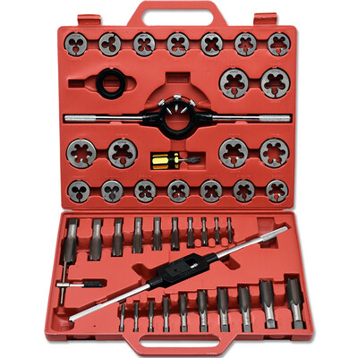 Kavwell H9019A 45-piece Hand Taps Dies Toolbox Tool Set Tool Set