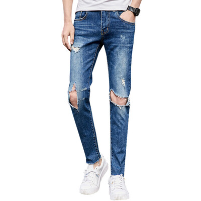 GLO-STORY tide male jeans Europe and the United States fashion hole Slim pants male male LNK71012 light blue 29
GLO-STORY tide male jeans Europe and the United States fashion hole Slim pants male male LNK71012 light blue 29