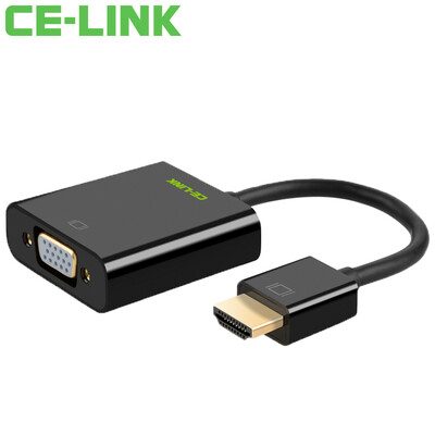 CE-LINK HDMI to VGA cable converter HD video adapter adapter computer box cable TV monitor projector line black 2709
CE-LINK HDMI to VGA cable converter HD video adapter adapter computer box cable TV monitor projector line black 2709