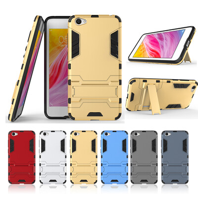 Gold Slim Robot Armor Kickstand Shockproof Hard Rugged Rubber Back Case For VIVO Y55
Gold Slim Robot Armor Kickstand Shockproof Hard Rugged Rubber Back Case For VIVO Y55