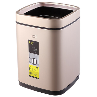 EKO trash cans household stainless steel double non-covered trash cans European square garbage basket 9088CG (champagne gold) 12L
EKO trash cans household stainless steel double non-covered trash cans European square garbage basket 9088CG (champagne gold) 12L