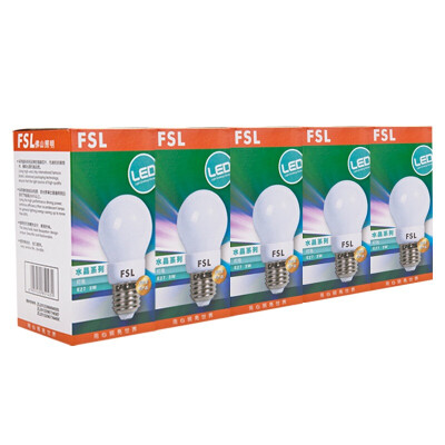 Jingdong Supermarket Foshan Lighting FSL LED Bulb Energy Saving Lamp 3W Warm White 3000K E27 Crystal Series 5 Pack
Jingdong Supermarket Foshan Lighting FSL LED Bulb Energy Saving Lamp 3W Warm White 3000K E27 Crystal Series 5 Pack