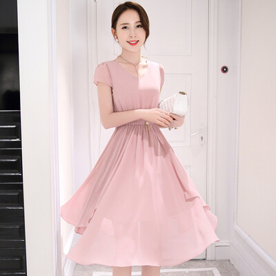 Siberian woman 2017 pink round neck ladies short sleeve temperament high waist chiffon dress with pin S72R0049A26XXL pink
Siberian woman 2017 pink round neck ladies short sleeve temperament high waist chiffon dress with pin S72R0049A26XXL pink